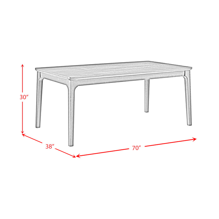 Garcia 6PC Dining Set with Table, 4 Chairs, and Bench in Black - American Home Express Outlet (San Antonio, TX)