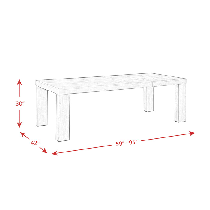 Grady Rectangle Dining Table Black