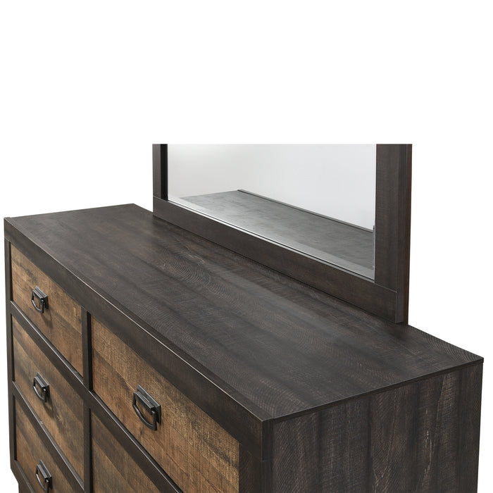 Harlington 6-Drawer Dresser w/ Mirror Set - American Home Express Outlet (San Antonio, TX)
