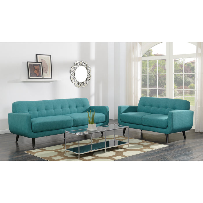 Hadley 4480 Sofa Heirloom Teal w/No Pillow