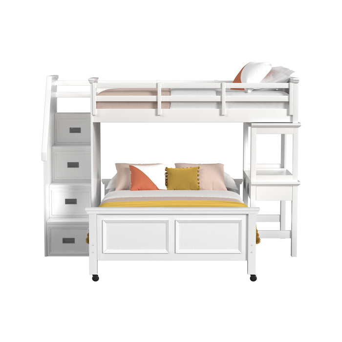 Hampton Kids Over Loft with Staircase and Desk with Speaker - American Home Express Outlet (San Antonio, TX)