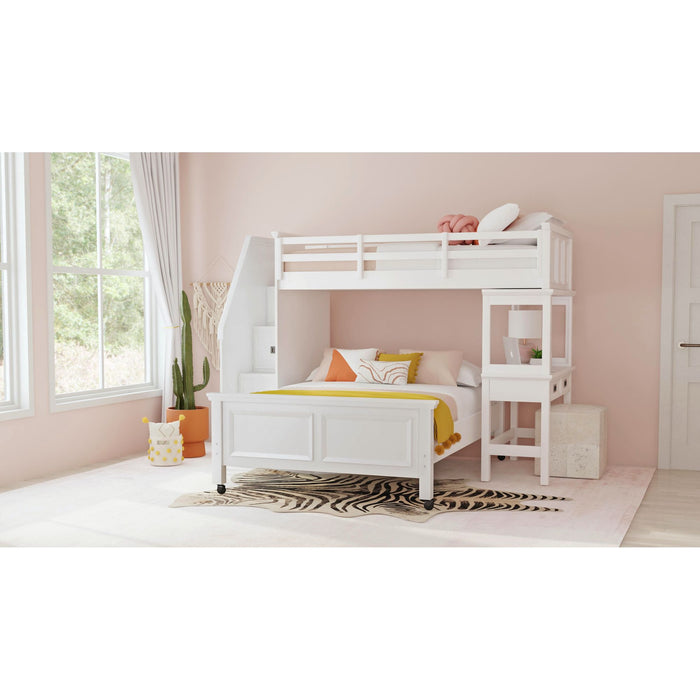 Hampton Kids Over Loft with Staircase and Desk with Speaker - American Home Express Outlet (San Antonio, TX)