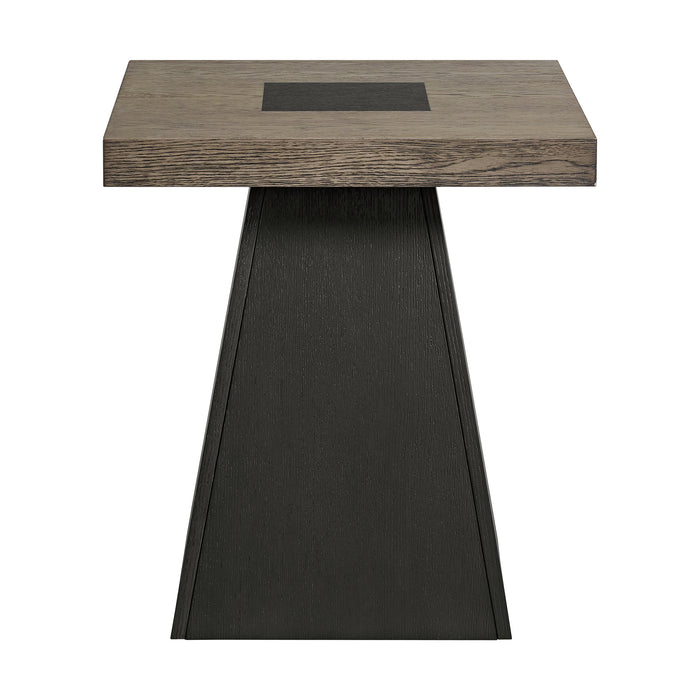 Jemma End Table in Grey and Dark Espresso - American Home Express Outlet (San Antonio, TX)