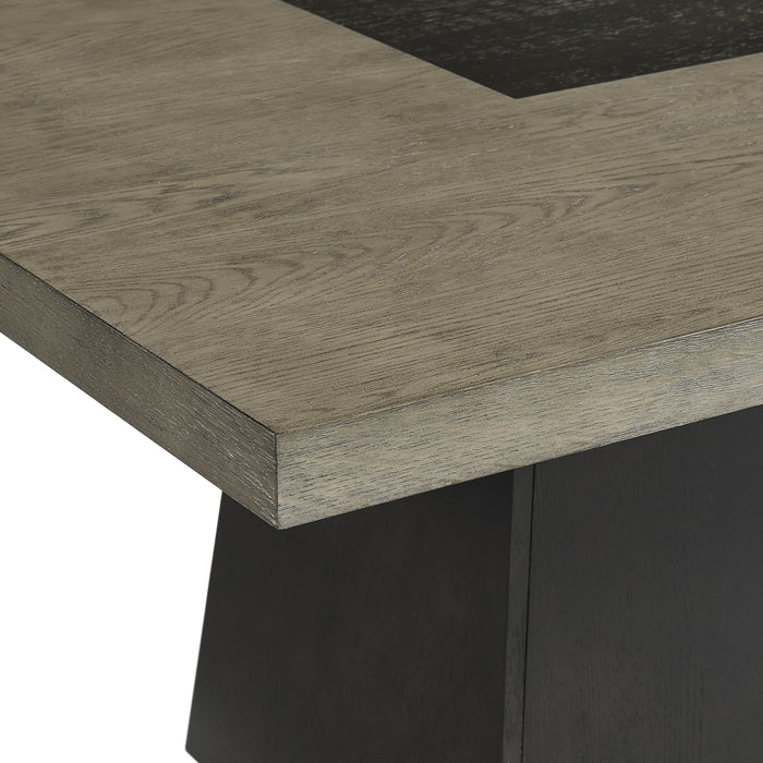 Jemma End Table in Grey and Dark Espresso - American Home Express Outlet (San Antonio, TX)