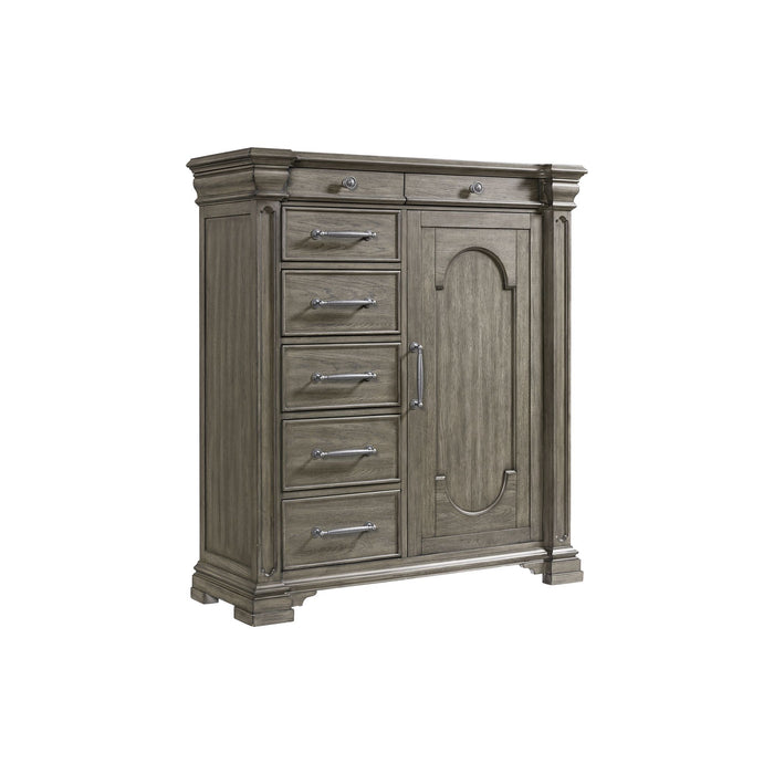Kings Court 1 Door and 7-Drawer Chest in Grey