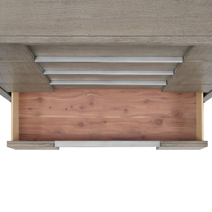 Kelis 5-Drawer Chest in Grey - American Home Express Outlet (San Antonio, TX)