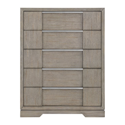 Kelis 5-Drawer Chest in Grey - American Home Express Outlet (San Antonio, TX)