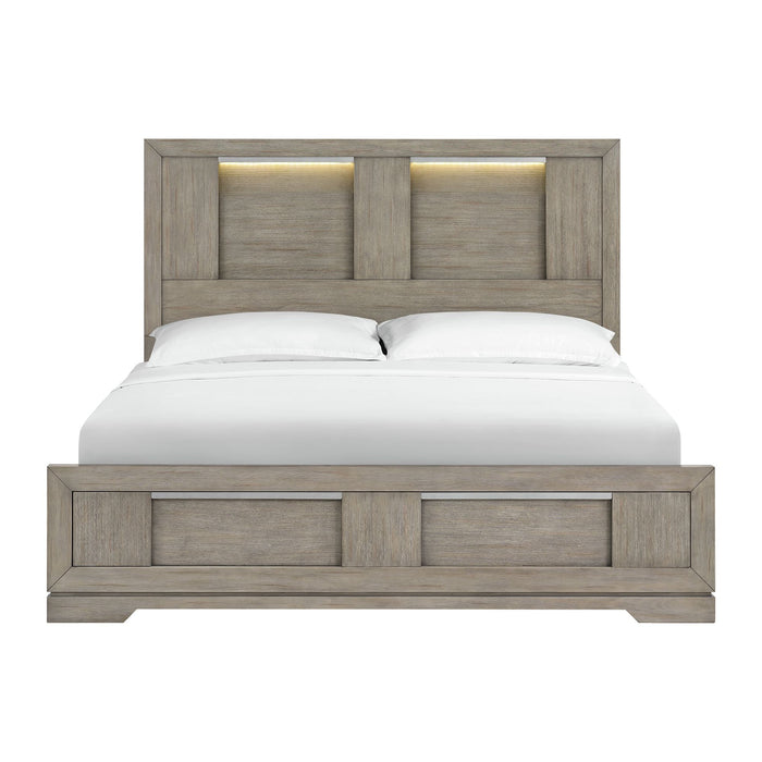 Kelis Panel Bed with LED - American Home Express Outlet (San Antonio, TX)