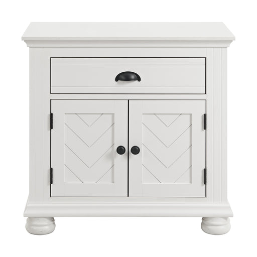 Kona 1-Drawer Nightstand in White - American Home Express Outlet (San Antonio, TX)