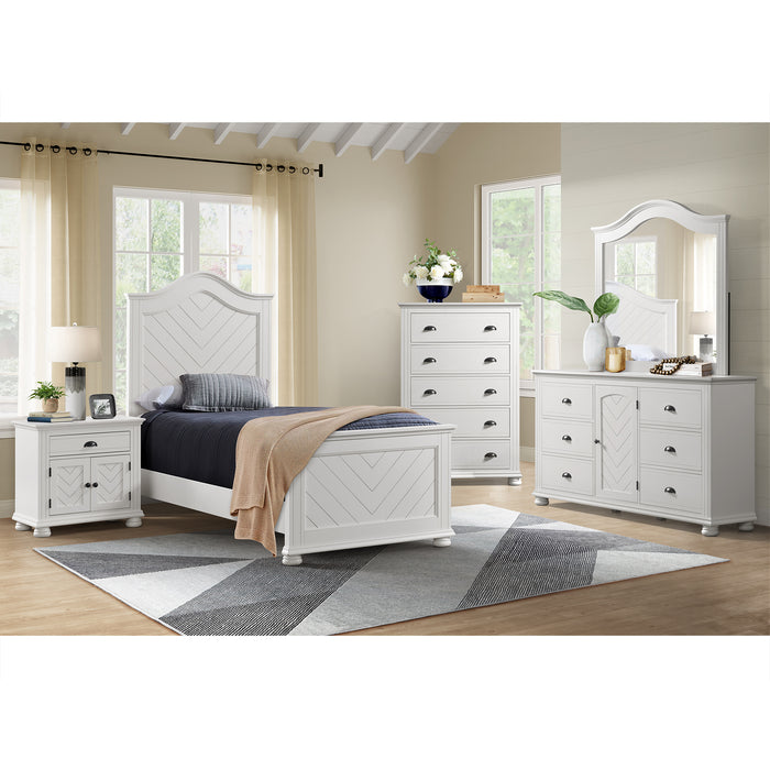 Kona 5-Drawer Chest in White - American Home Express Outlet (San Antonio, TX)
