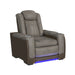 Lantana Power Motion Recliner with Power Headrest, Led ,wireless charger and cup holder in Rocky Grey/Brown - American Home Express Outlet (San Antonio, TX)