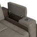 Lantana Power Motion Recliner with Power Headrest, Led ,wireless charger and cup holder in Rocky Grey/Brown - American Home Express Outlet (San Antonio, TX)