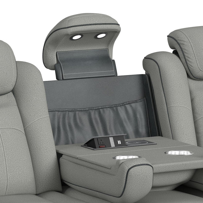 Lantana 2PC Living Room Set in Rocky Cement/Charcoal-Sofa & Loveseat - American Home Express Outlet (San Antonio, TX)