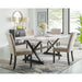 Lexi Dining Table in Espresso Base / White Marble Top - American Home Express Outlet (San Antonio, TX)