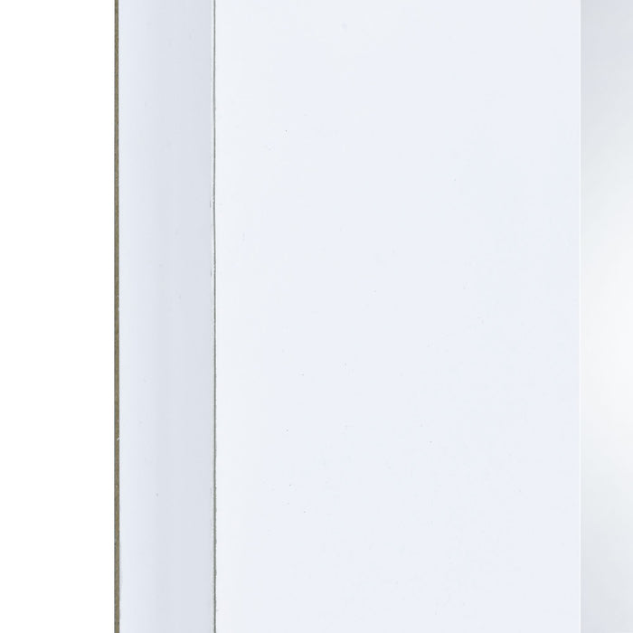 Lindy Floor Mirror with Lights in White - American Home Express Outlet (San Antonio, TX)