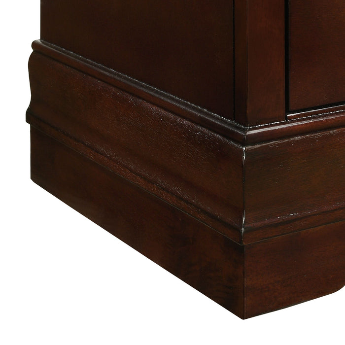Louis Philippe 2-Drawer Nightstand in Cherry