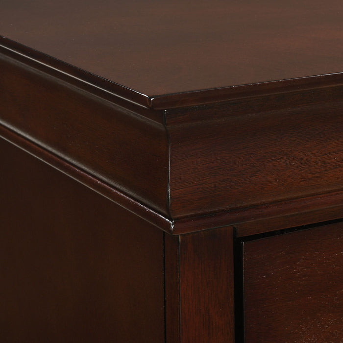 Louis Philippe 2-Drawer Nightstand in Cherry