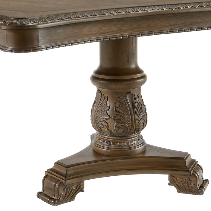 Madison Park Rectangular Dining Table with 2 18" Leaves in Walnut - American Home Express Outlet (San Antonio, TX)