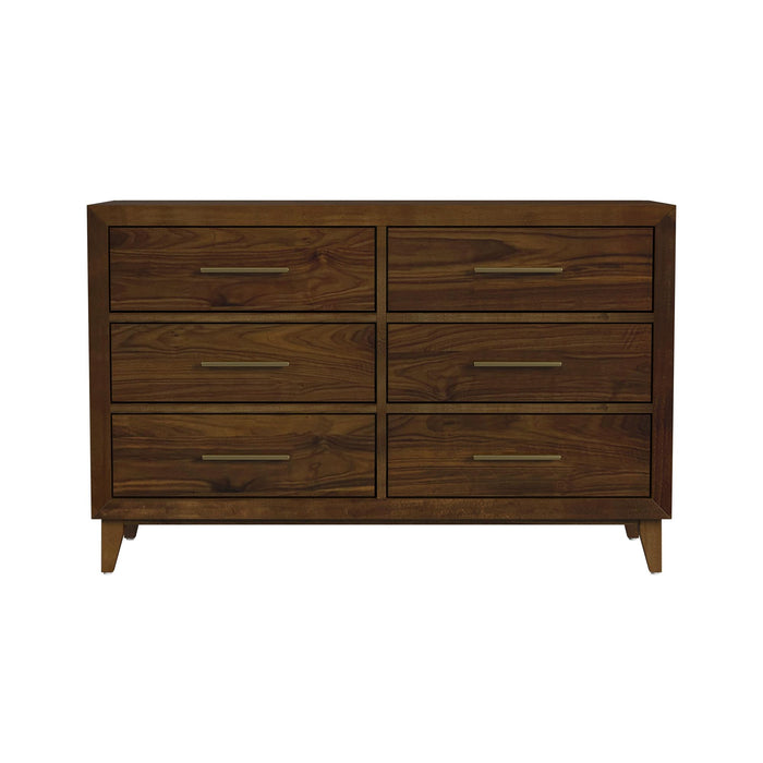 Malia 6-Drawer Dresser in Walnut