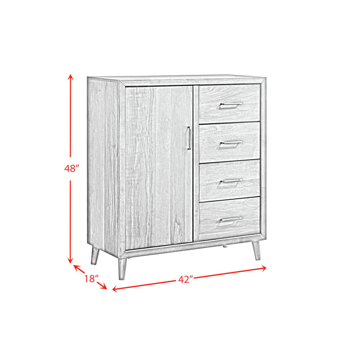 Malibu 4-Drawer Chest in Walnut - American Home Express Outlet (San Antonio, TX)