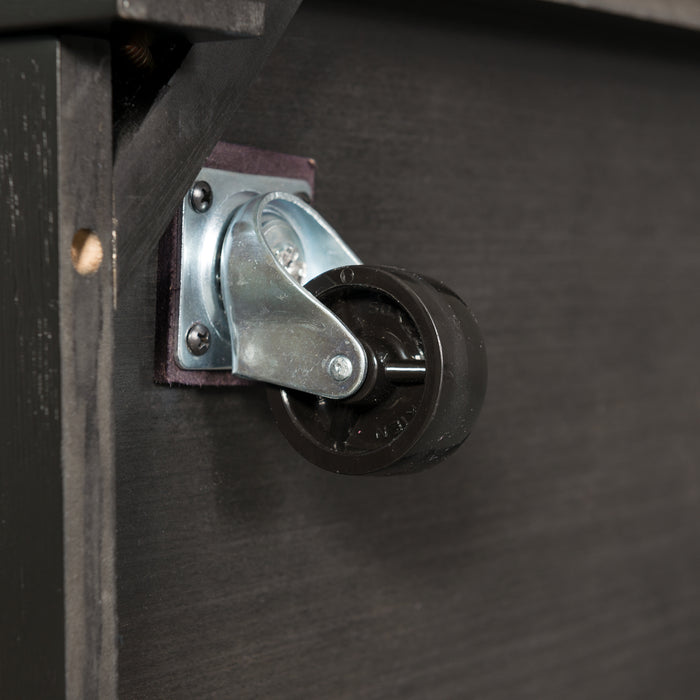 Marcello w/ White Top - Rectangular Coffee Table W/Casters