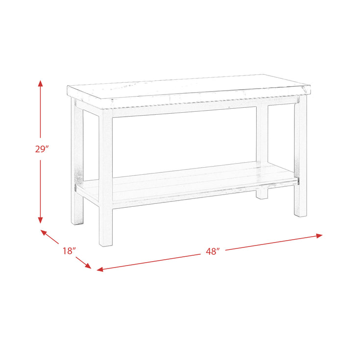 Marcello w/ White Top - Sofa Table - American Home Express Outlet (San Antonio, TX)
