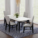 Marlene Standard Height Dining Set in Black-Table and Four Chairs - American Home Express Outlet (San Antonio, TX)