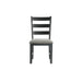 Martin Dining Side Chair with Grey Fabric - Black Finish (2 Per Carton) - American Home Express Outlet (San Antonio, TX)