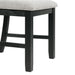 Martin Dining Side Chair with Grey Fabric - Black Finish (2 Per Carton) - American Home Express Outlet (San Antonio, TX)