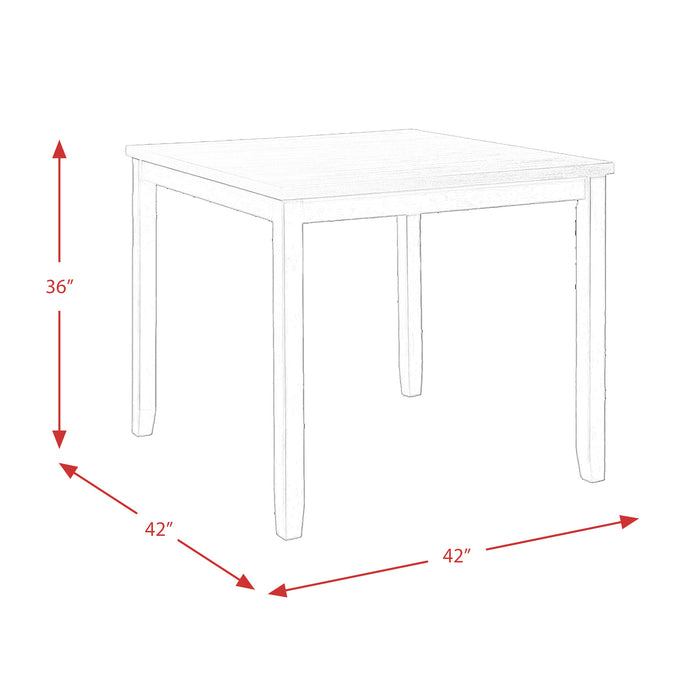 Martin 5pc Counter Set (Dark Brown Top - White Base) - American Home Express Outlet (San Antonio, TX)
