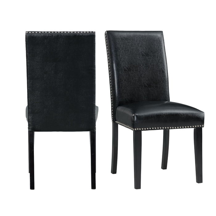 Meridian Dining Side Chair Black (2 Per Pack) - American Home Express Outlet (San Antonio, TX)