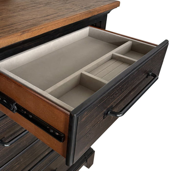 Montrose Storage Bedroom Set in Espresso & Brown - American Home Express Outlet (San Antonio, TX)