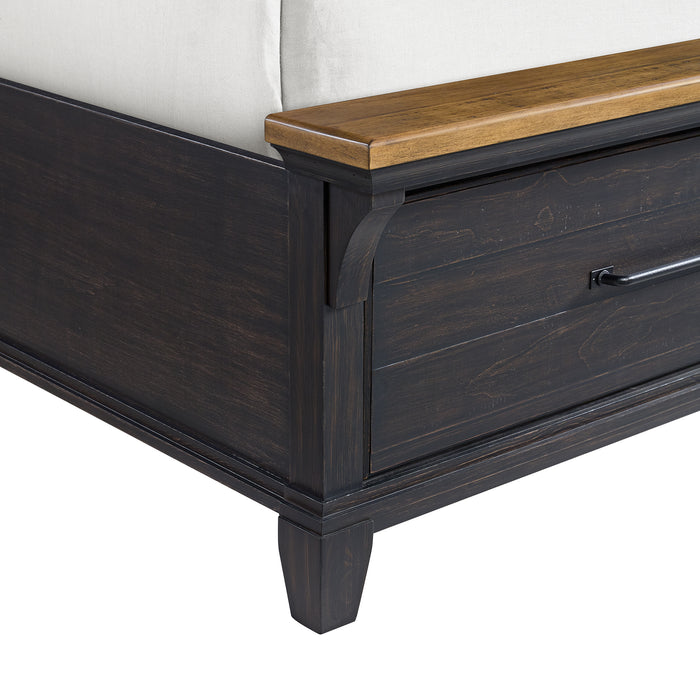Montrose Storage Bed in Espresso & Brown