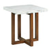 Morris 2PC Occasional Marble Table Set in White - American Home Express Outlet (San Antonio, TX)