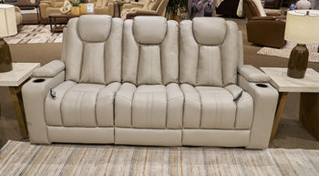 Elevate Edges Reclining Sofa with Drop Down Table - American Home Express Outlet (San Antonio, TX)