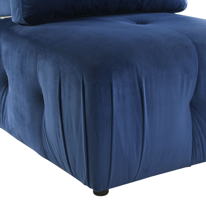 Nahla Modular Chair in Marine Dark Blue - American Home Express Outlet (San Antonio, TX)