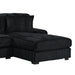Nightfall RHF Chaise in Grand Cord Black with 2 self Pillows 20" - American Home Express Outlet (San Antonio, TX)