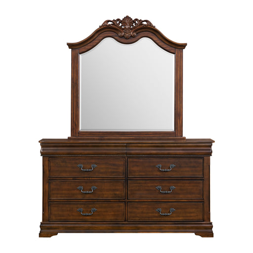 Northridge Dresser & Mirror Set in Cherry - American Home Express Outlet (San Antonio, TX)