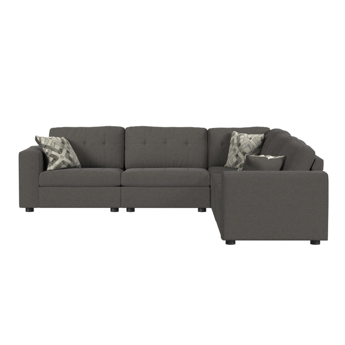 Options One Corner in Palmer Plus Ash with 1 Pillow 20"ÔøΩ - American Home Express Outlet (San Antonio, TX)