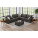 Options One Storage Ottoman in Palmer Plus Ash - American Home Express Outlet (San Antonio, TX)