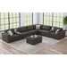 Options One Storage Ottoman in Palmer Plus Ash - American Home Express Outlet (San Antonio, TX)
