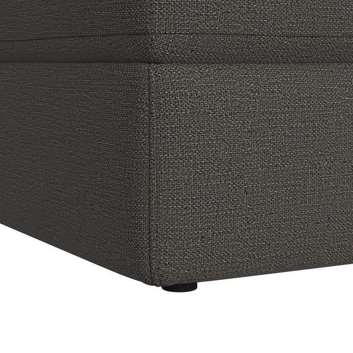Options One Storage Ottoman in Palmer Plus Ash - American Home Express Outlet (San Antonio, TX)