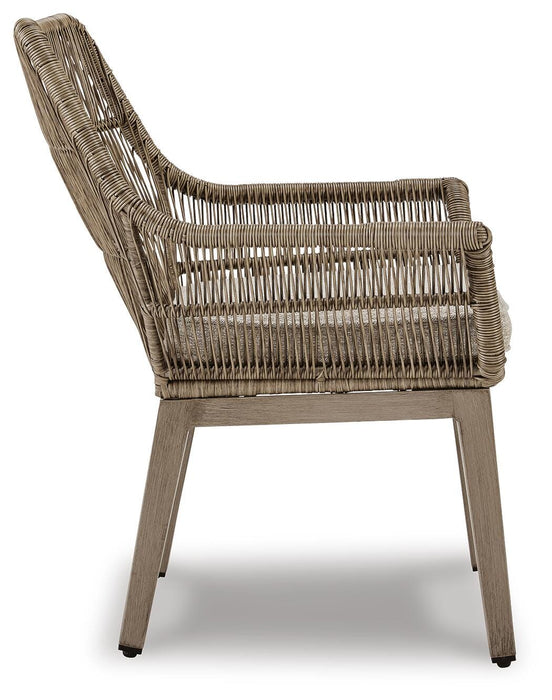 Beach Front Arm Chair with Cushion (Set of 2) - American Home Express Outlet (San Antonio, TX)