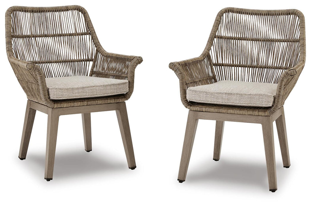 Beach Front Arm Chair with Cushion (Set of 2) - American Home Express Outlet (San Antonio, TX)