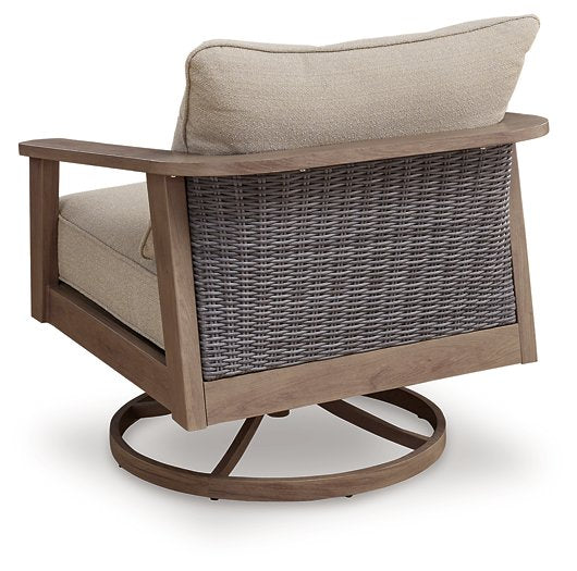 Harmony Headlands Outdoor Swivel Lounge with Cushion - American Home Express Outlet (San Antonio, TX)