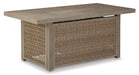 Beachcroft Outdoor Sofa, Lounge Chairs and Fire Pit - American Home Express Outlet (San Antonio, TX)