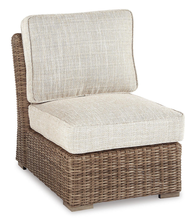 Beachcroft Outdoor Sofa, Lounge Chairs and Fire Pit - American Home Express Outlet (San Antonio, TX)