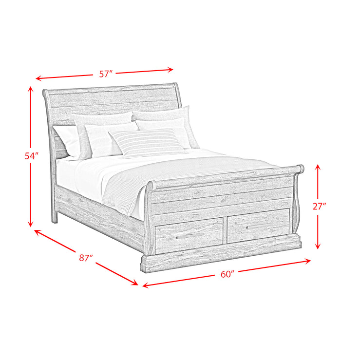 Park Ridge Sleigh Storage Bed - American Home Express Outlet (San Antonio, TX)