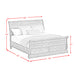 Park Ridge Sleigh Storage Bed - American Home Express Outlet (San Antonio, TX)