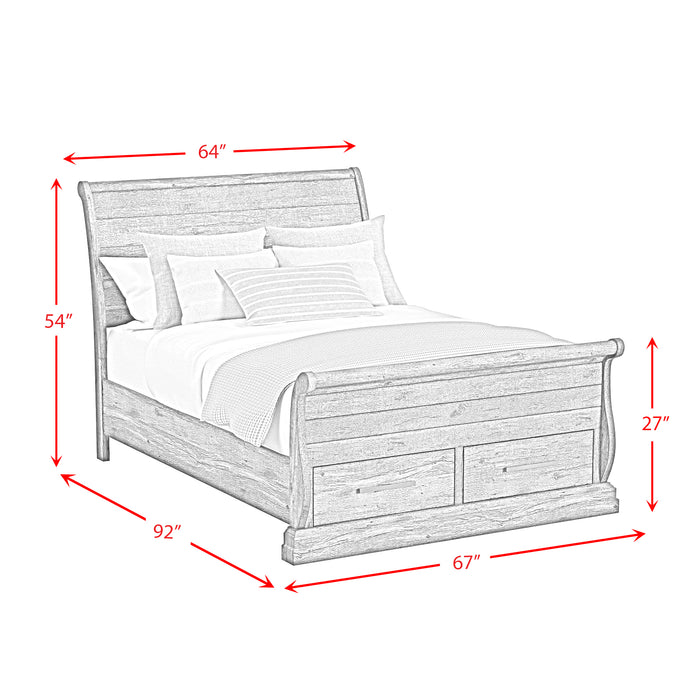 Park Ridge Sleigh Storage Bed - American Home Express Outlet (San Antonio, TX)